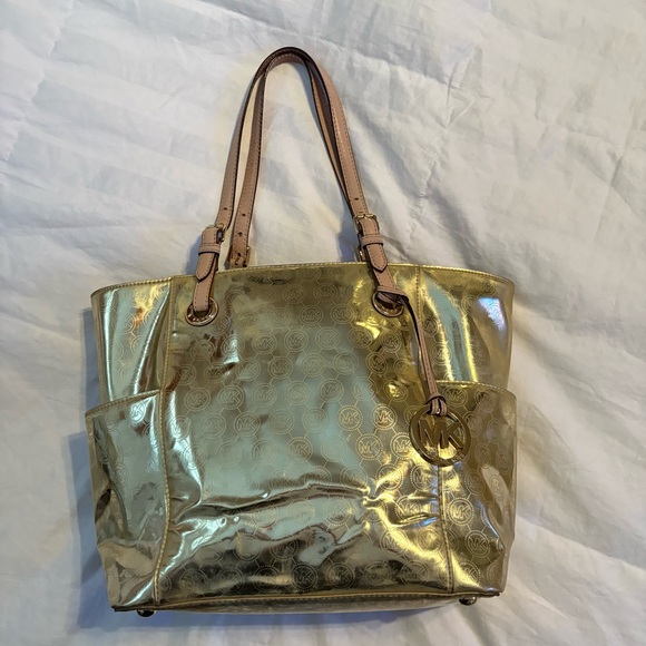 Michael Kors Shimmering Gold Tote - Picture 1 of 5